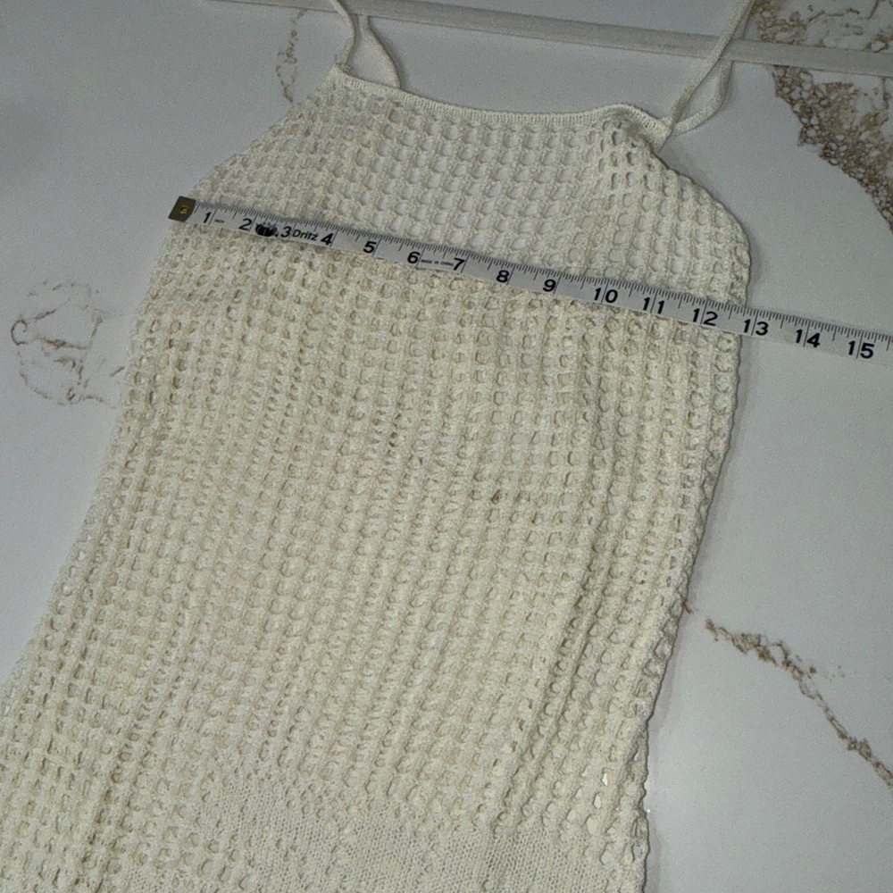 Tiger Mist Ivory Crochet Dress | M - Picture 5 of 7